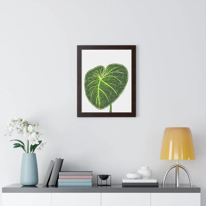 Philodendron Gloriosum Framed Print – Botanical Wall Art