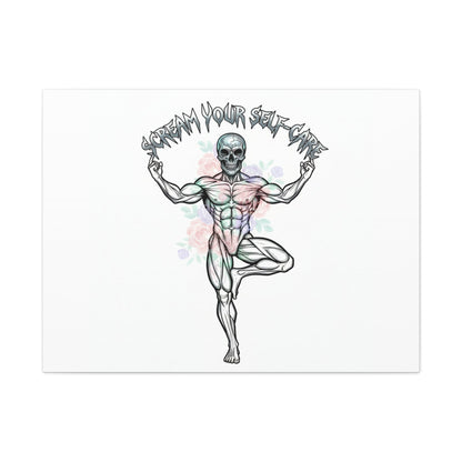 Scream Your Self-Care Canvas | Heavy Metal Wellness, Gothic Wellness Quote