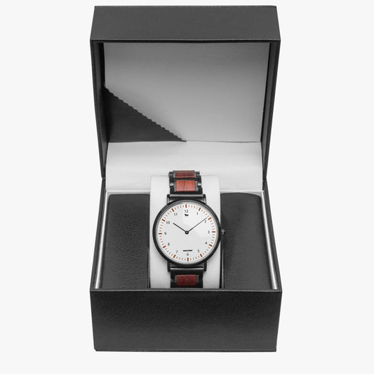 738. New wooden Strap Quartz Watch