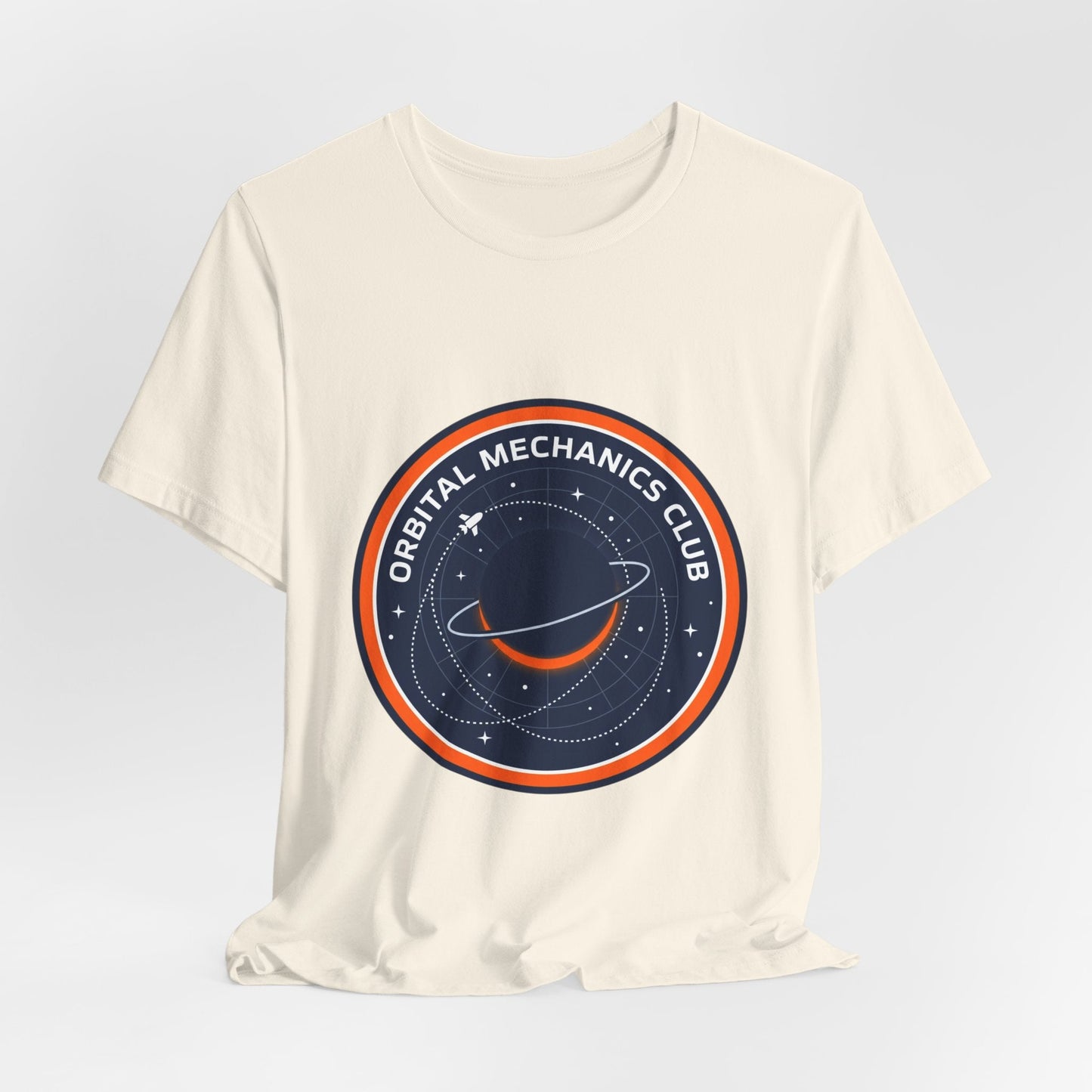 Orbital Mechanics Club Tee | mission patch, rocket science nerd