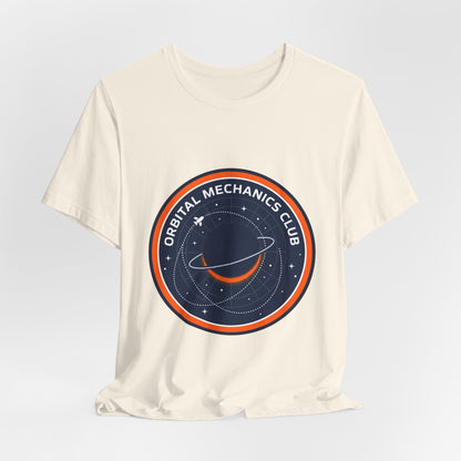 Orbital Mechanics Club Tee | mission patch, rocket science nerd