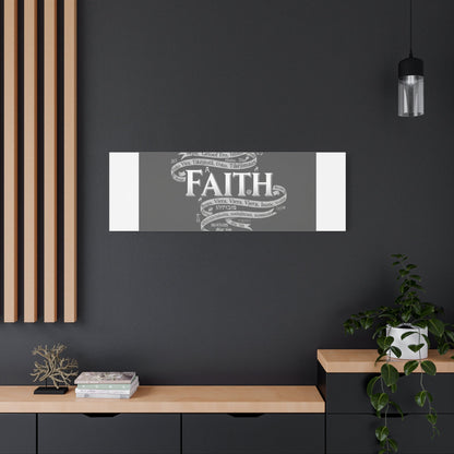 handwritten faith ribbon Canvas | sketch aesthetic, doodle design