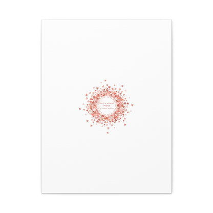 Tiny Heart Confetti Canvas | Matte Stretched Wall Art