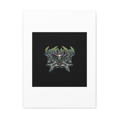Love My Dog metal font Canvas | gothic wellness quote, edgy self-care merch