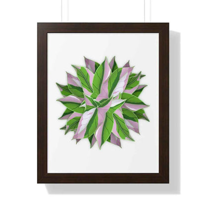 Syngonium Tricolor Pattern Framed Print – Botanical Wall Art