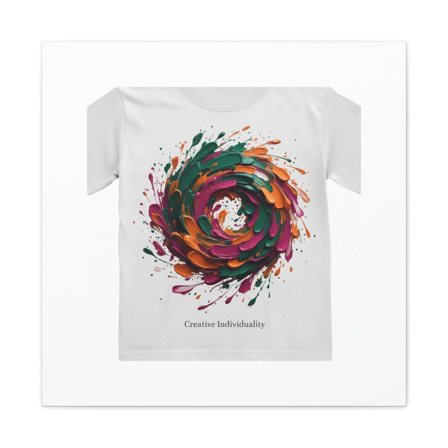 Painterly Abstract Floral Swirl Canvas | Matte Stretched Canvas