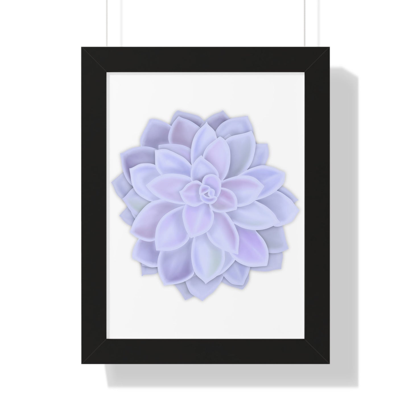 Graptopetalum Murasaki Succulent Framed Print – Botanical Wall Art