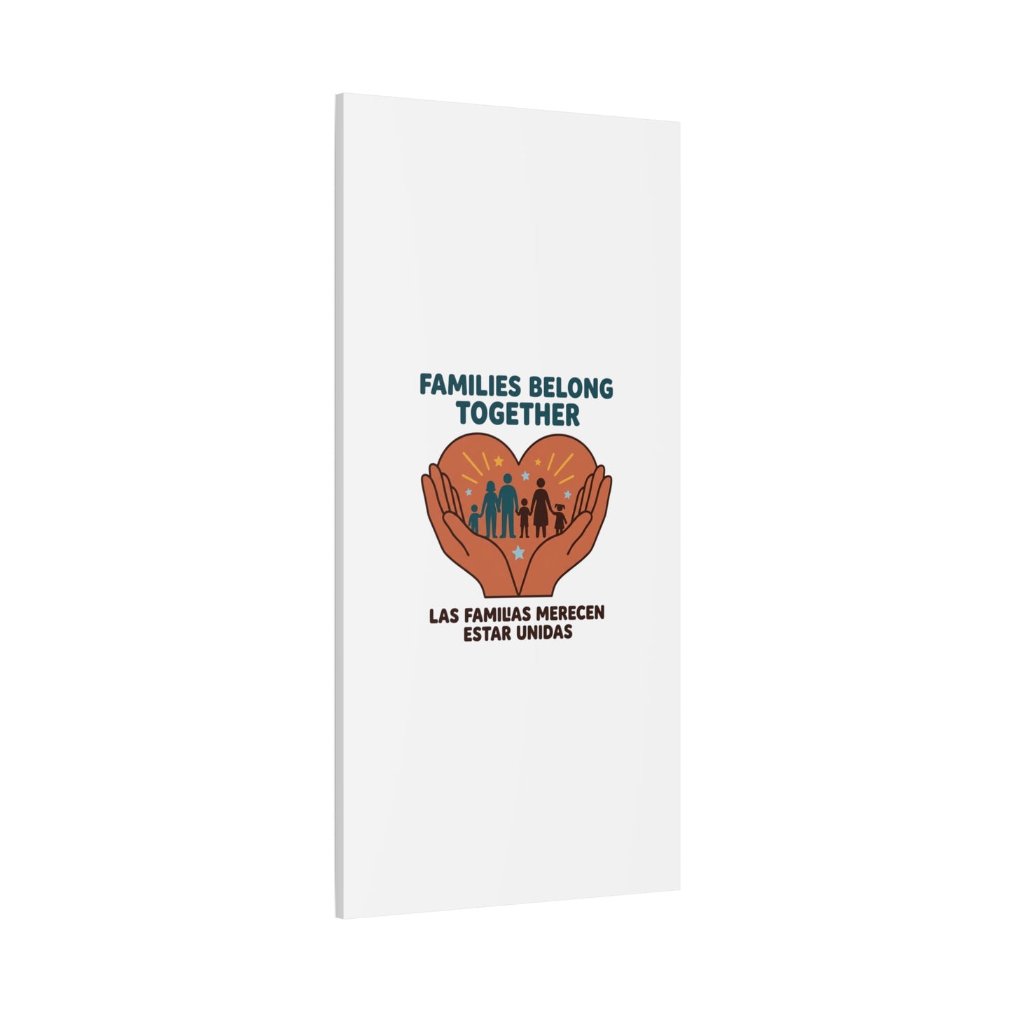 Families Belong Together Canvas | Family Unity, Bilingual Solidarity