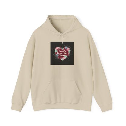 Distressed Heart Collage Hoodie | Soft Grunge Hearts, punk heart design
