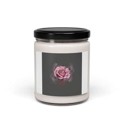 6 7 Valentine's Candle | Viral Gothic Rose Scented Soy Candle | 6 7 Meaning Dark Romance