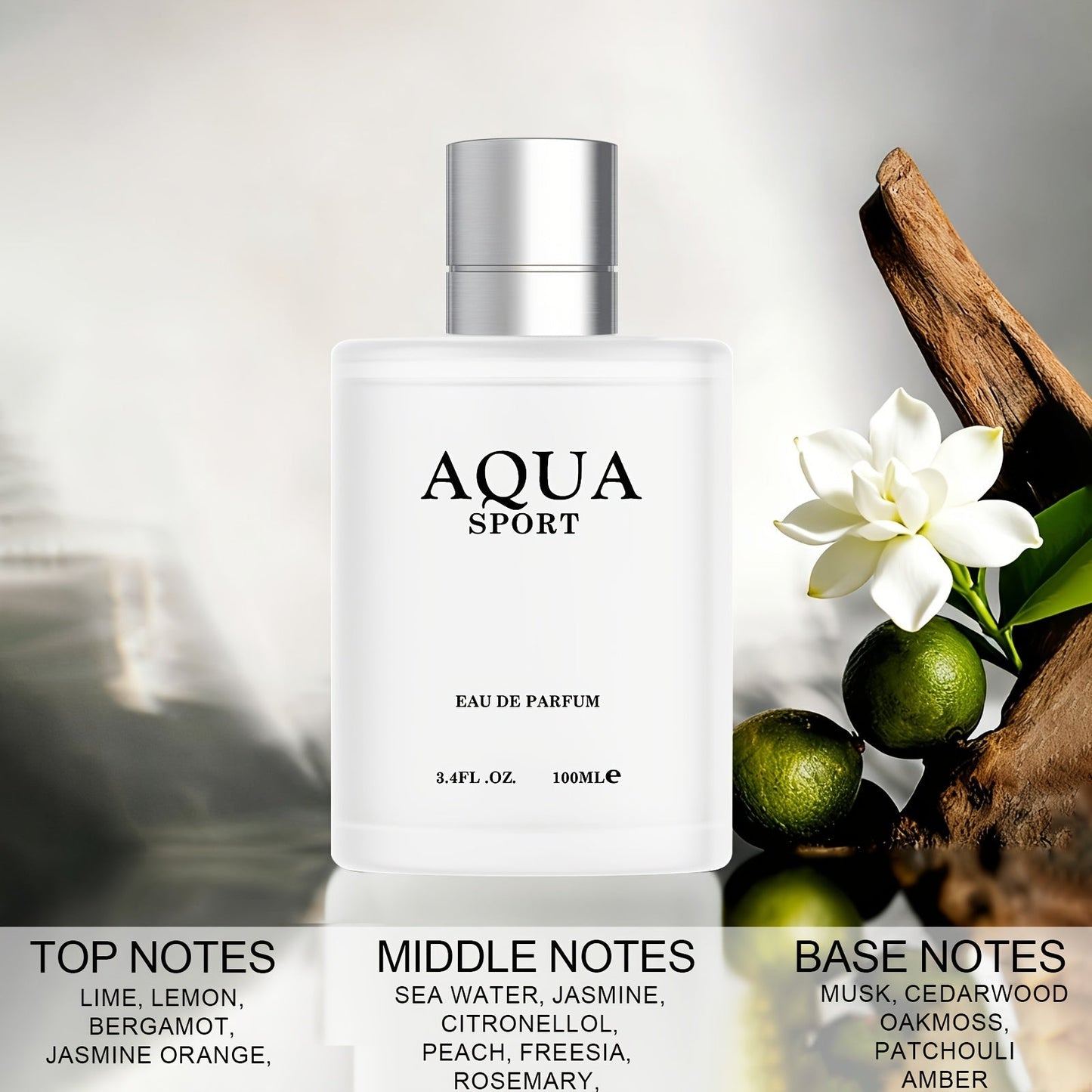2PACK/6.76oz Men'S Aquatic Fresh Cologne Series | Energetic Citrus & Ocean Breeze Fusion With Marine Accord | All-Day Fresh Scent For Career Professionals, Fitness Enthusiasts & Social Gatherings | Men'S Premium Fragrance Set