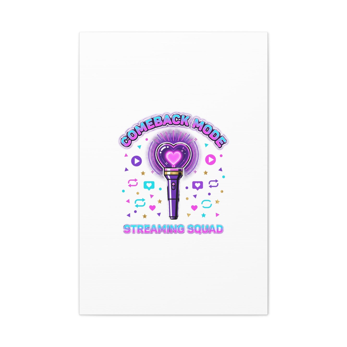 Comeback Mode Lightstick Canvas | K-pop Comeback, Streaming Squad