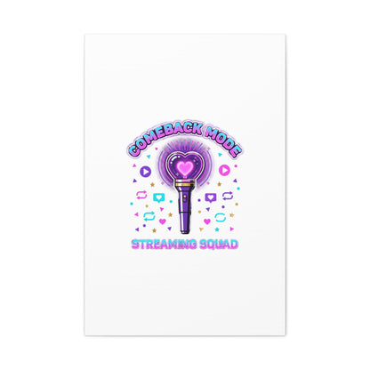 Comeback Mode Lightstick Canvas | K-pop Comeback, Streaming Squad