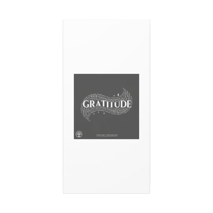 Gratitude Wall Art Matte Canvas | Tiny Treats, sweet uplifting print