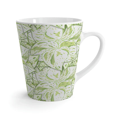 Snow Queen Pothos Pattern Ceramic Mug 12 oz