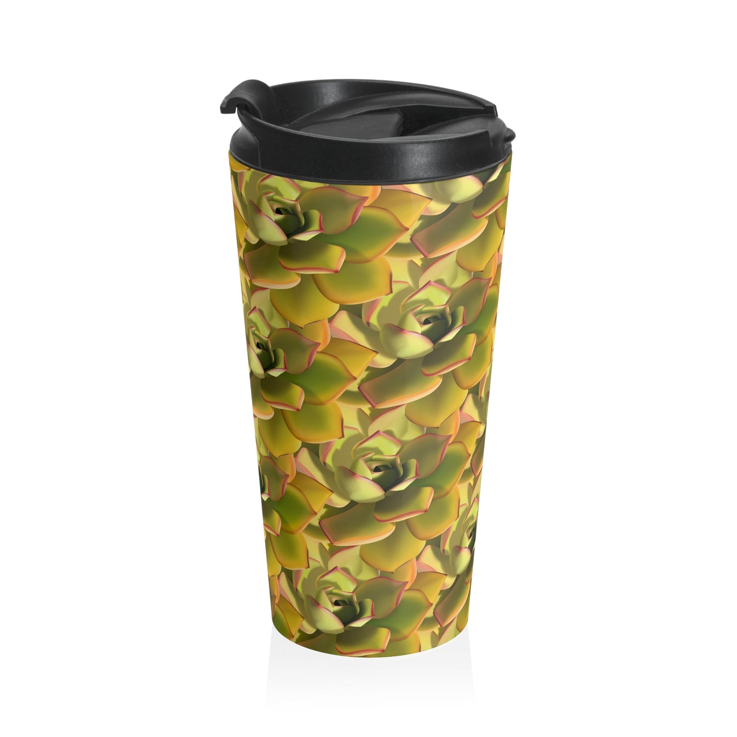 Noble Aeonium Succulent 15 oz Vacuum Insulated Stainless Steel Travel Tumbler