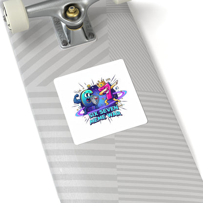 Six Seven Meme War Sticker | Viral Internet Battle Decal