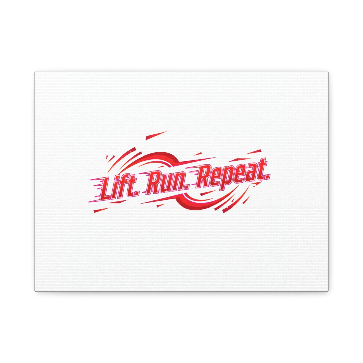 Lift Run Repeat Canvas | Fitness Wall Art, Gym Motivation
