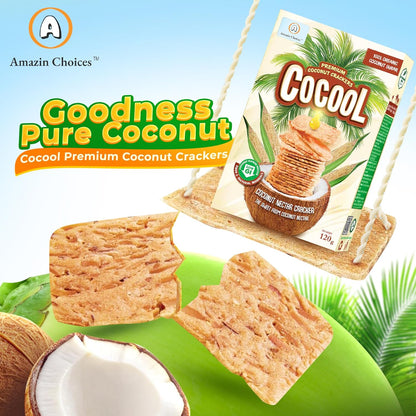 Amazin Choices Premium Coconut Crackers, 4.2 oz.