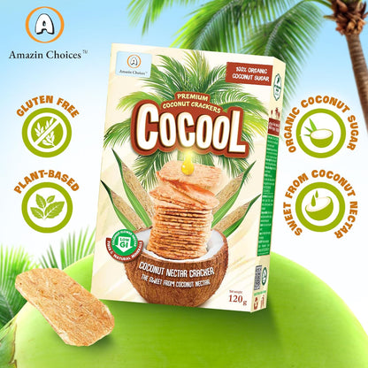 Amazin Choices Premium Coconut Crackers, 4.2 oz.