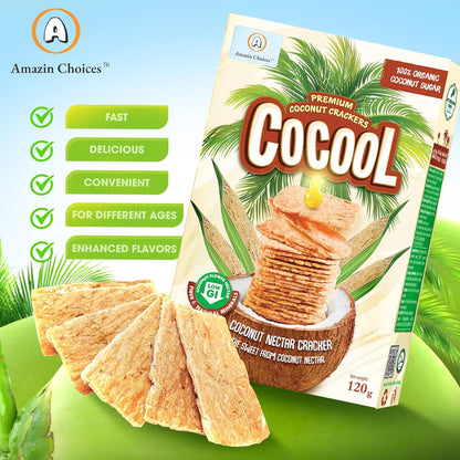 Amazin Choices Premium Coconut Crackers, 4.2 oz.