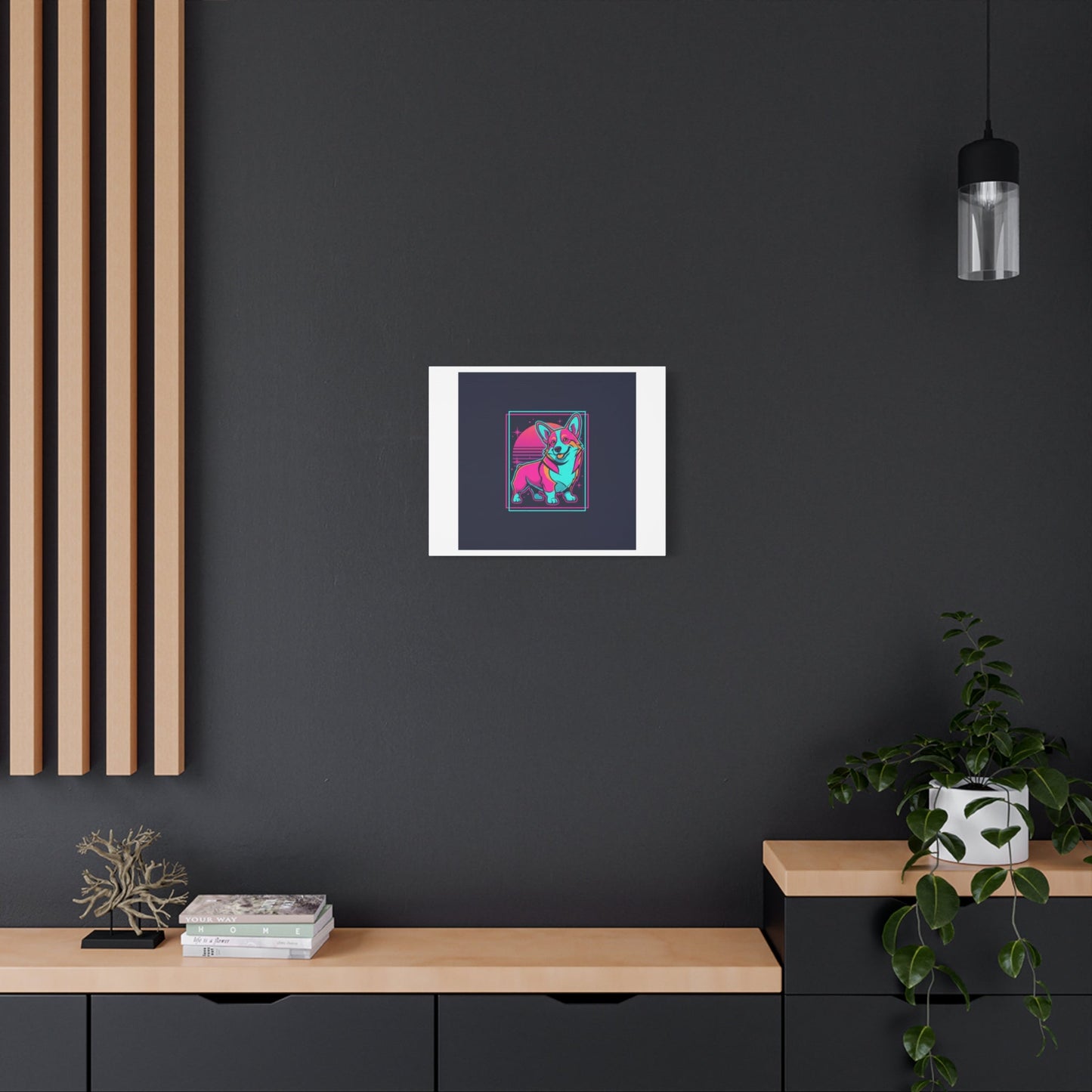 Platonic Love Corgi Canvas | Friendship Valentine, Galentine’s Wall Art