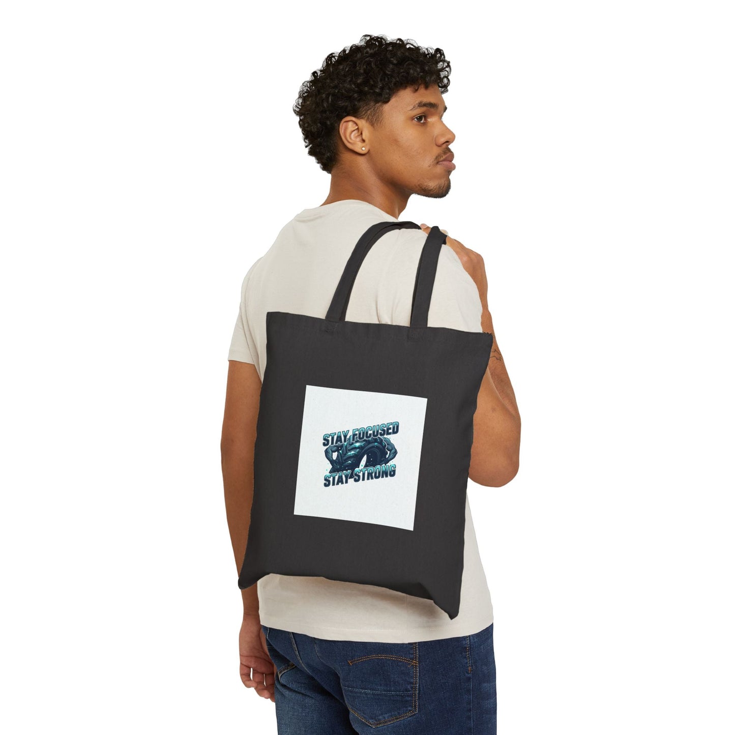 Stay Focused Stay Strong Tote | winter workout, gym motivation