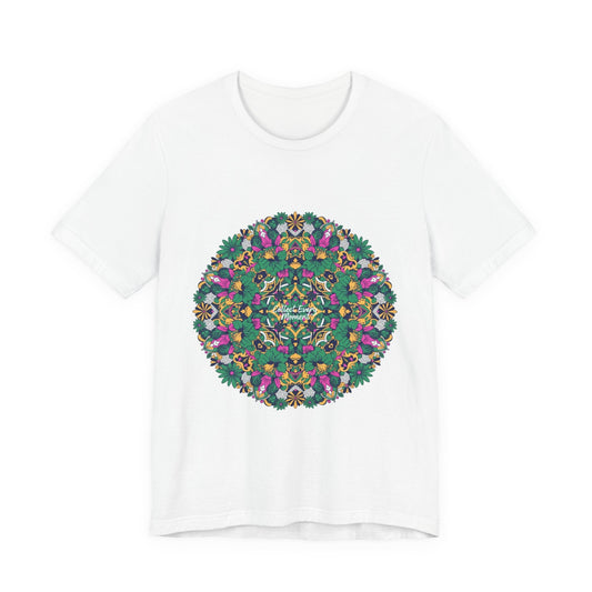 Psychedelic Botanical Mandala Tee | Festival Graphic T-Shirt