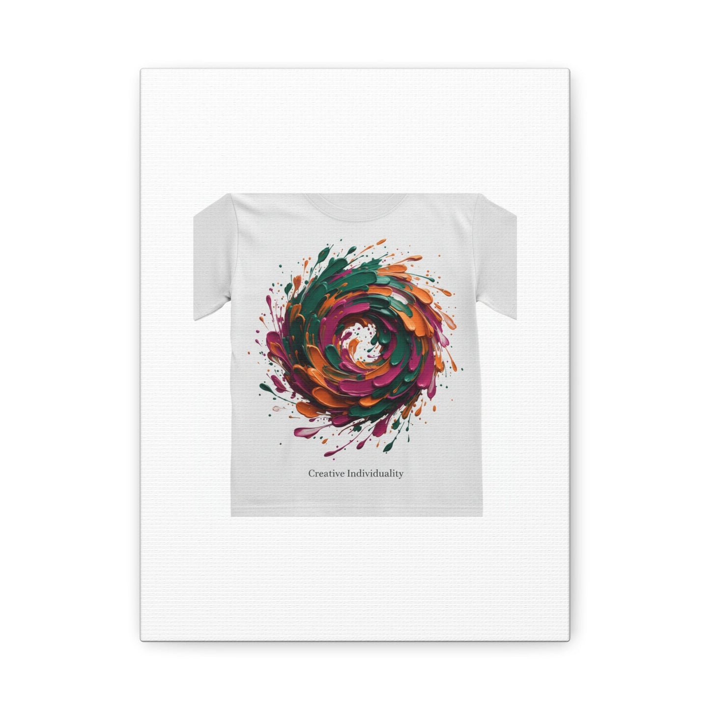 Painterly Abstract Floral Swirl Canvas | Matte Stretched Canvas