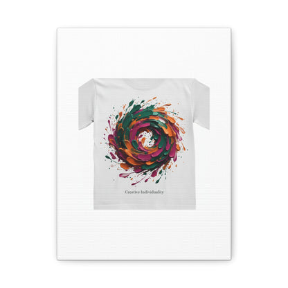 Painterly Abstract Floral Swirl Canvas | Matte Stretched Canvas