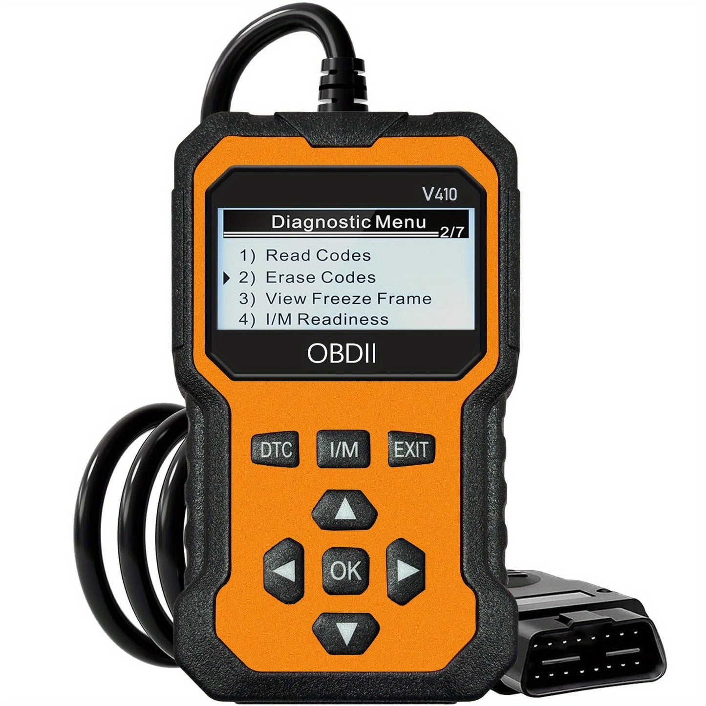 Advanced OBD II Scanner for Car Engine Fault Codes CAN Diagnostic Tool w/ Freeze Frame & I/M Monitor