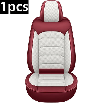 1pc and 2pcs Luxury Faux Leather Car Front Seat Covers | Universal Fit, Independent Seat Design for Main Driver/Co-driver, All-inclusive Sports Car Seat, Suitable for Cars, SUVs, and Pickup Trucks