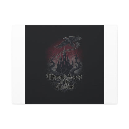 Whispered Secrets of the Shadows Castle Wall Art, Matte Canvas | Gothic Medieval Decor