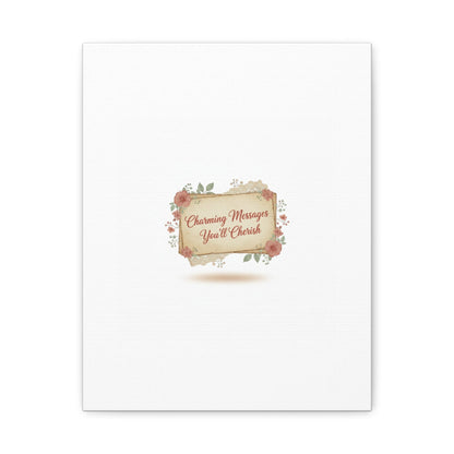 Love Letter Collage Canvas, Vintage Letter Art, Wax Seal Romance Print