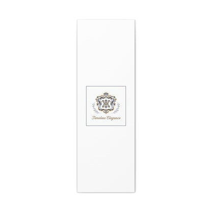 Ornate Brooch Emblem Canvas | Vintage Formalwear Accents, Baroque Print