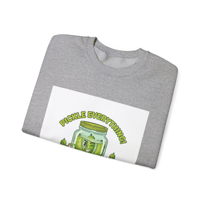 Pickle Everything jar crewneck | pickle lover sweatshirt, brine design