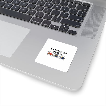 #1 Internet Junkie Kiss-Cut Stickers | Top-List Ranking, List Lover Decal