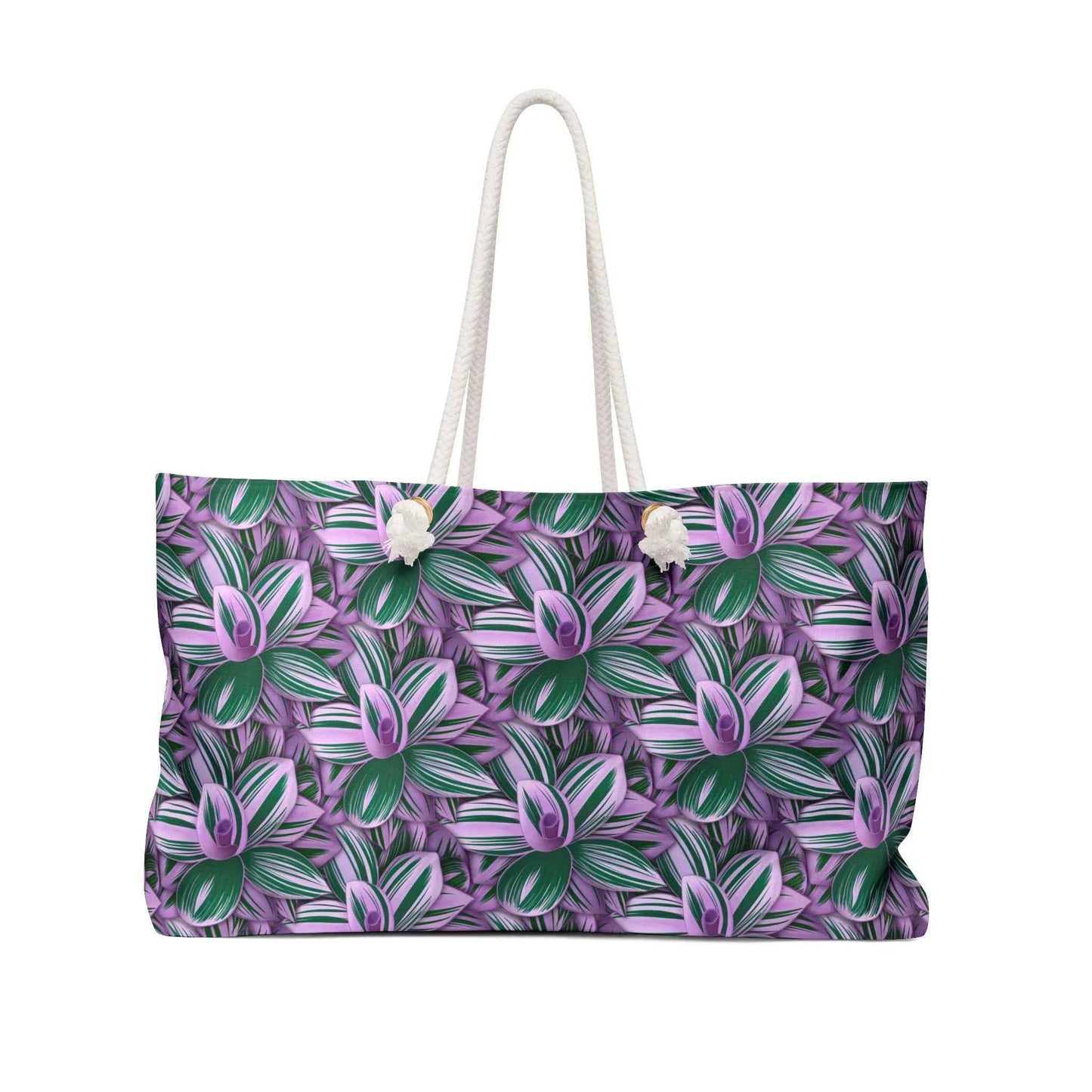 Purple & Green Floral Weekender Bag