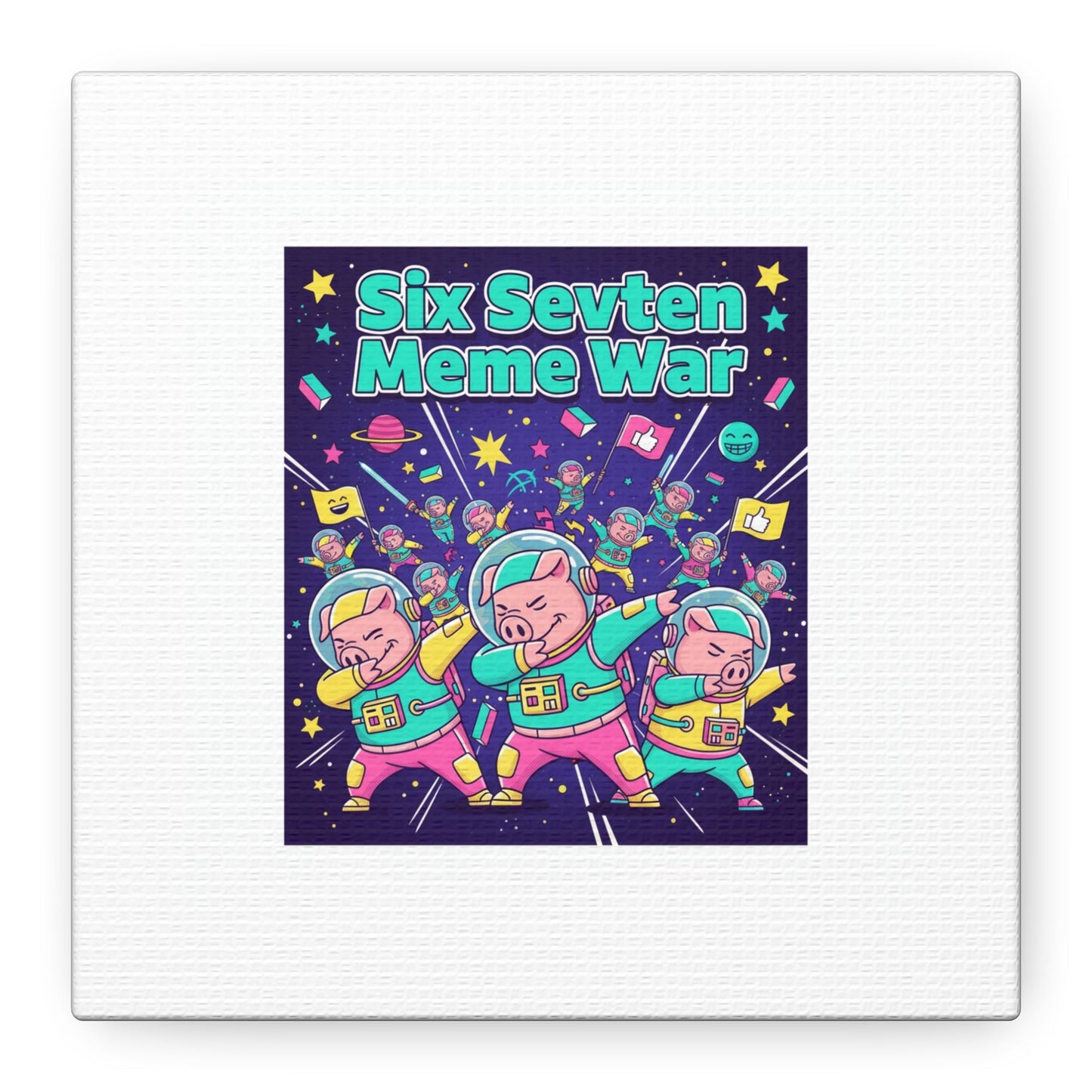Six Sevven Meme War™ Canvas Tote | Nissspelled Edition