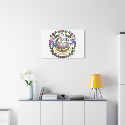 Romantasy Reader Canvas Print | enchanted bookish celestial gothic