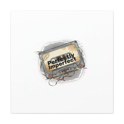 Perfectly Imperfect Cassette, Canvas Print | Analog Error, glitch art static
