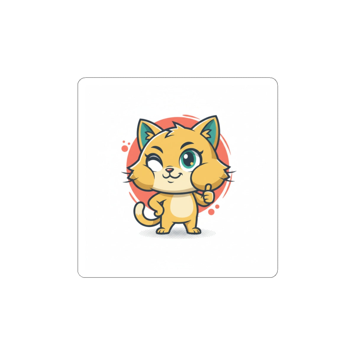 Cheeky Rodent Kitty Sticker | Rodent-Core, Quirky Animal Pride