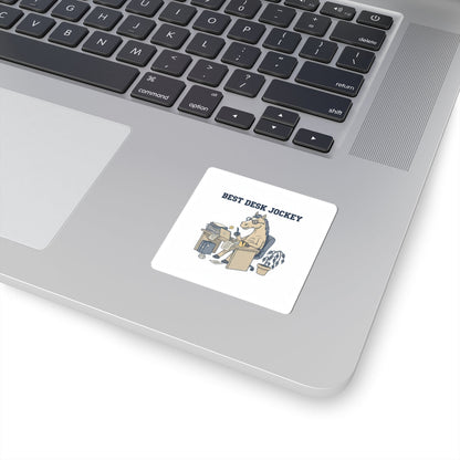 Best Desk Jockey Kiss-Cut Stickers | Workhorse Office Humor, Burnout Parody
