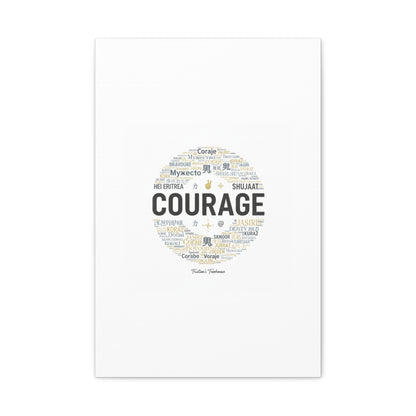 Courage Word Cloud Canvas | Fresh-Start Minimalism art print