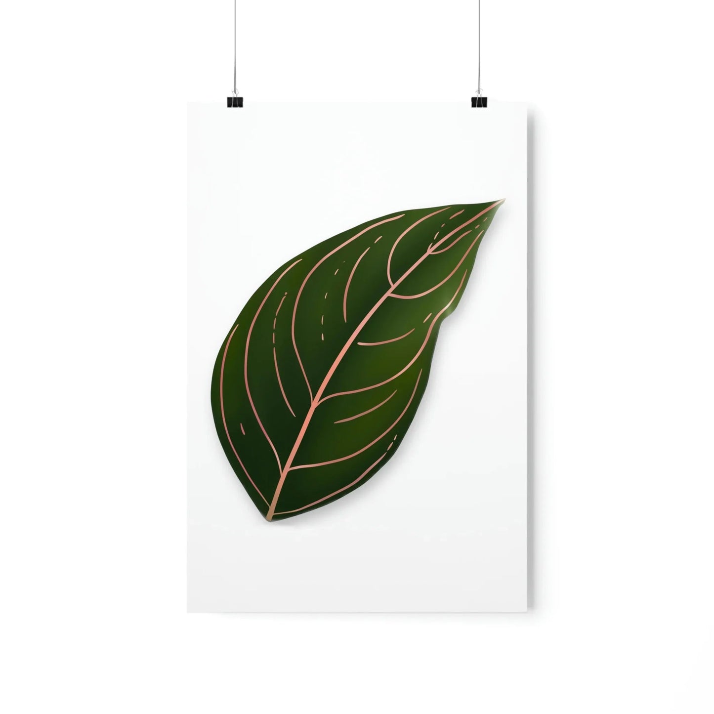 Aglaonema Rotundum Botanical Print – Unframed Wall Art