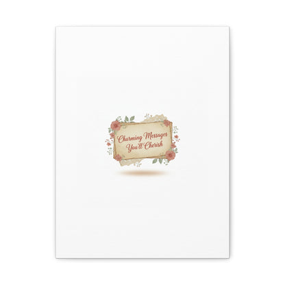 Love Letter Collage Canvas, Vintage Letter Art, Wax Seal Romance Print