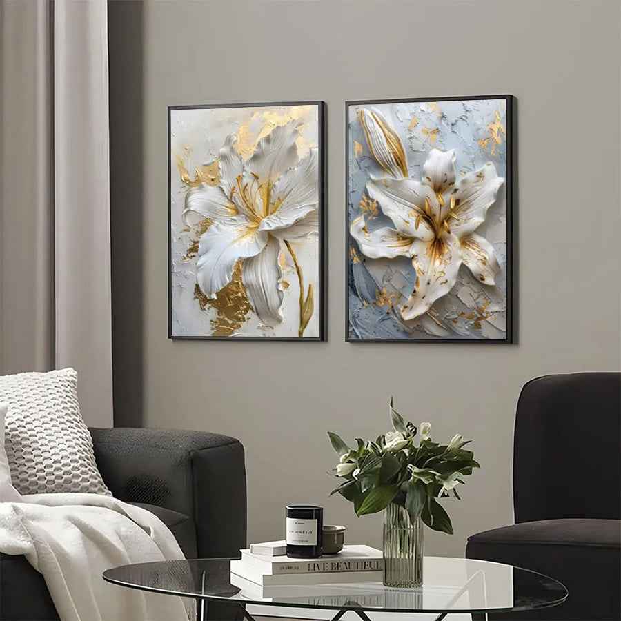 Hand-painted Floral Study Room Decorative Painting