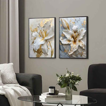 Hand-painted Floral Study Room Decorative Painting
