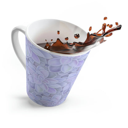 Graptopetalum Murasaki Succulent Pattern Ceramic Mug 12 oz