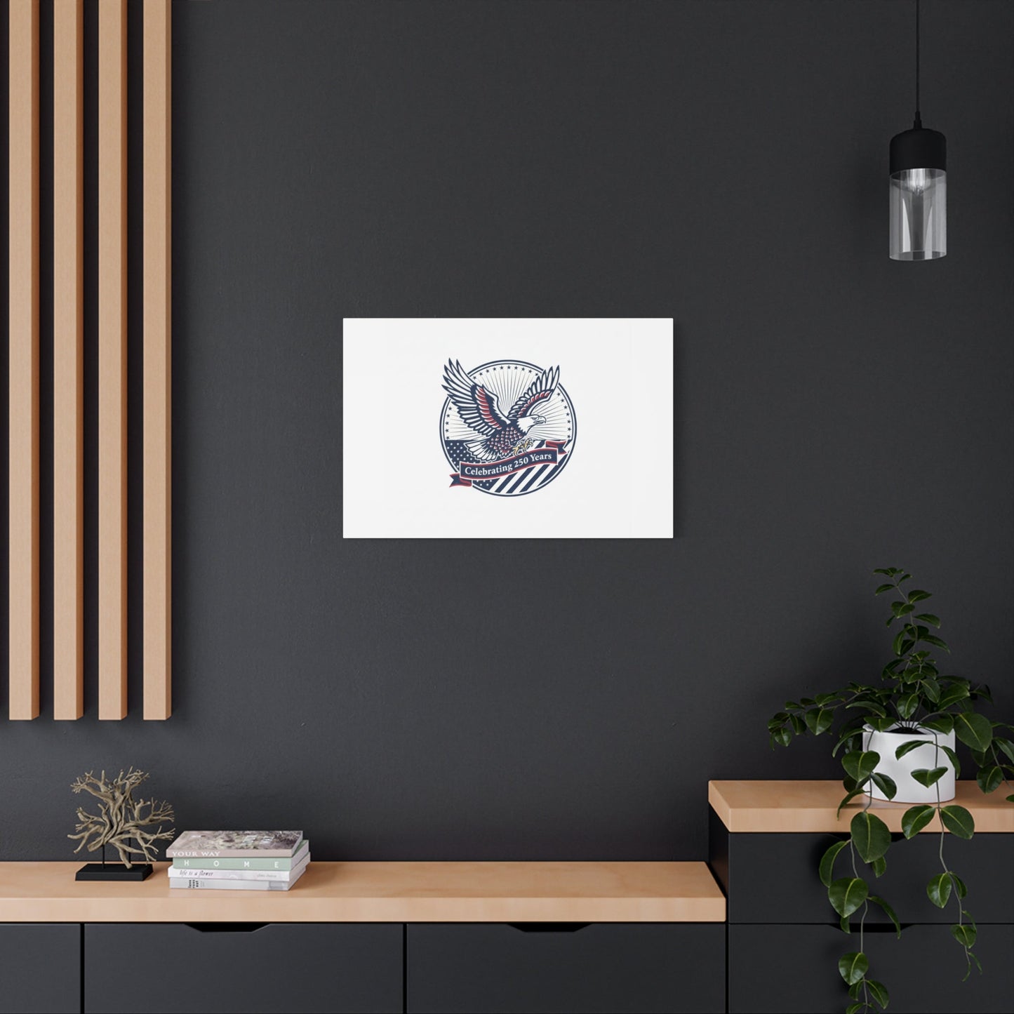 250th Anniversary Eagle Emblem Canvas | Semiquincentennial Americana